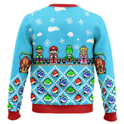 Hooktab Mario Kart Super Mario Bros Ugly Christmas Sweater