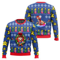 Hooktab Mario Kart Super Mario Ugly Christmas Sweater