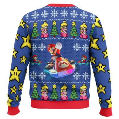 Hooktab Mario Kart Super Mario Ugly Christmas Sweater