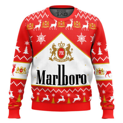 Marlboro Cigarette Ugly Christmas Sweater