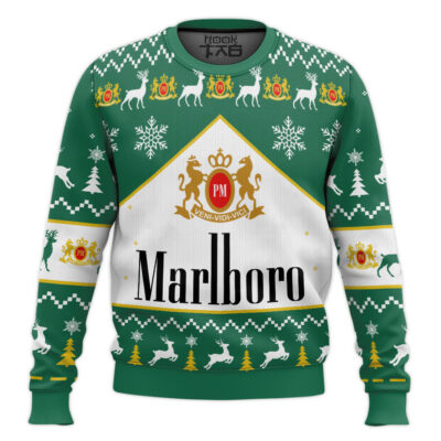 Marlboro Green Menthol Ugly Christmas Sweater