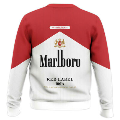 Hooktab Marlboro Red Label 100’s Ugly Christmas Sweater
