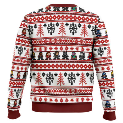 Hooktab Marvel Avengers Retro Ugly Christmas Sweater