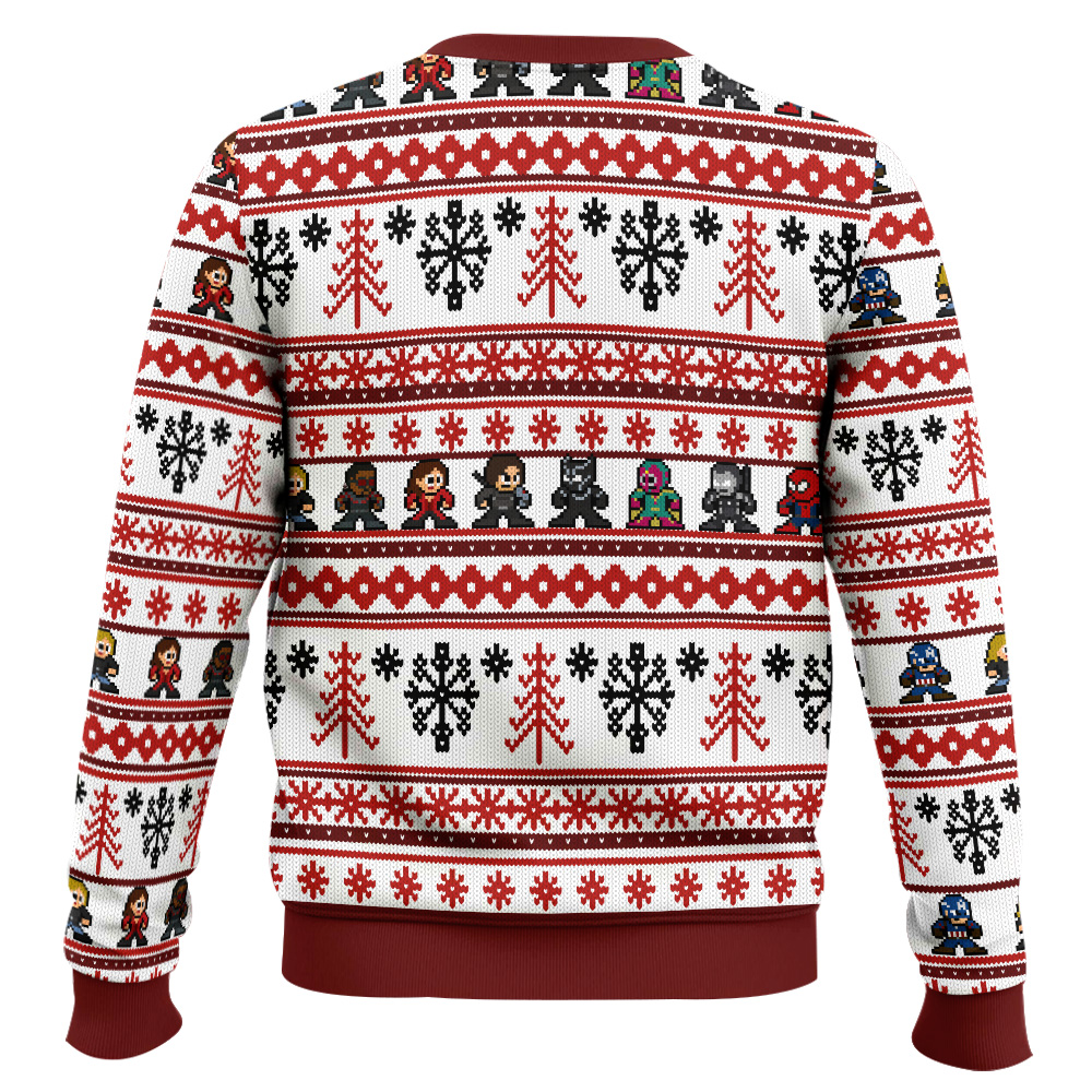 Hooktab Marvel Avengers Retro Ugly Christmas Sweater Hooktab Marvel Avengers Retro Ugly Christmas Sweater