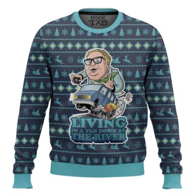 Matt Foley Living In A Van Down By The River Saturday Night Live Ugly Christmas Sweater