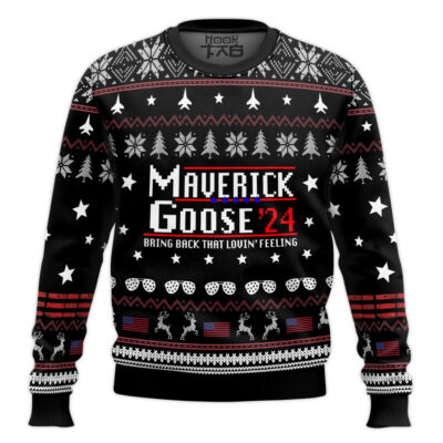Maverick Goose Top Gun Ugly Christmas Sweater