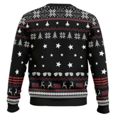 Hooktab Maverick Goose Top Gun Ugly Christmas Sweater