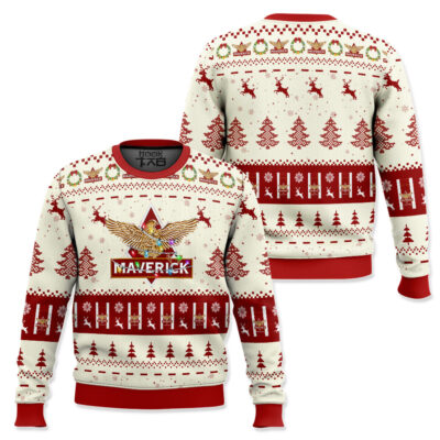 Hooktab Maverick Tobacco Ugly Christmas Sweater