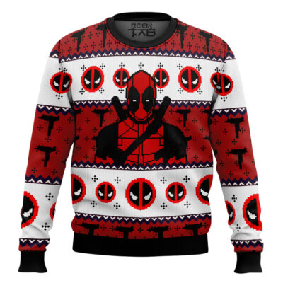 Maximum Effort Deadpool Ugly Christmas Sweater