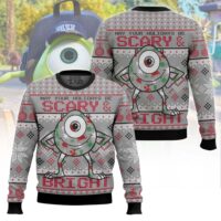 Hooktab May Your Holidays Be Scary And Bright Monsters Inc Ugly Christmas Sweater