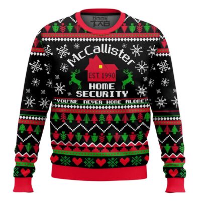 Mccallister Home Security Home Alone Ugly Christmas Sweater
