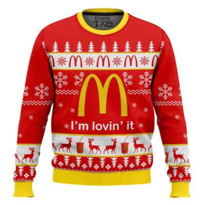 Mcdonald's I'm Lovin' It Ugly Christmas Sweater