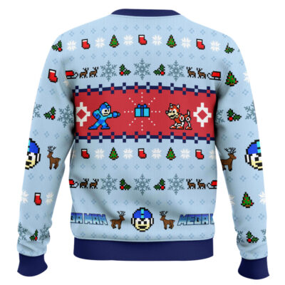 Hooktab Mega Holiday Mega Man Ugly Christmas Sweater
