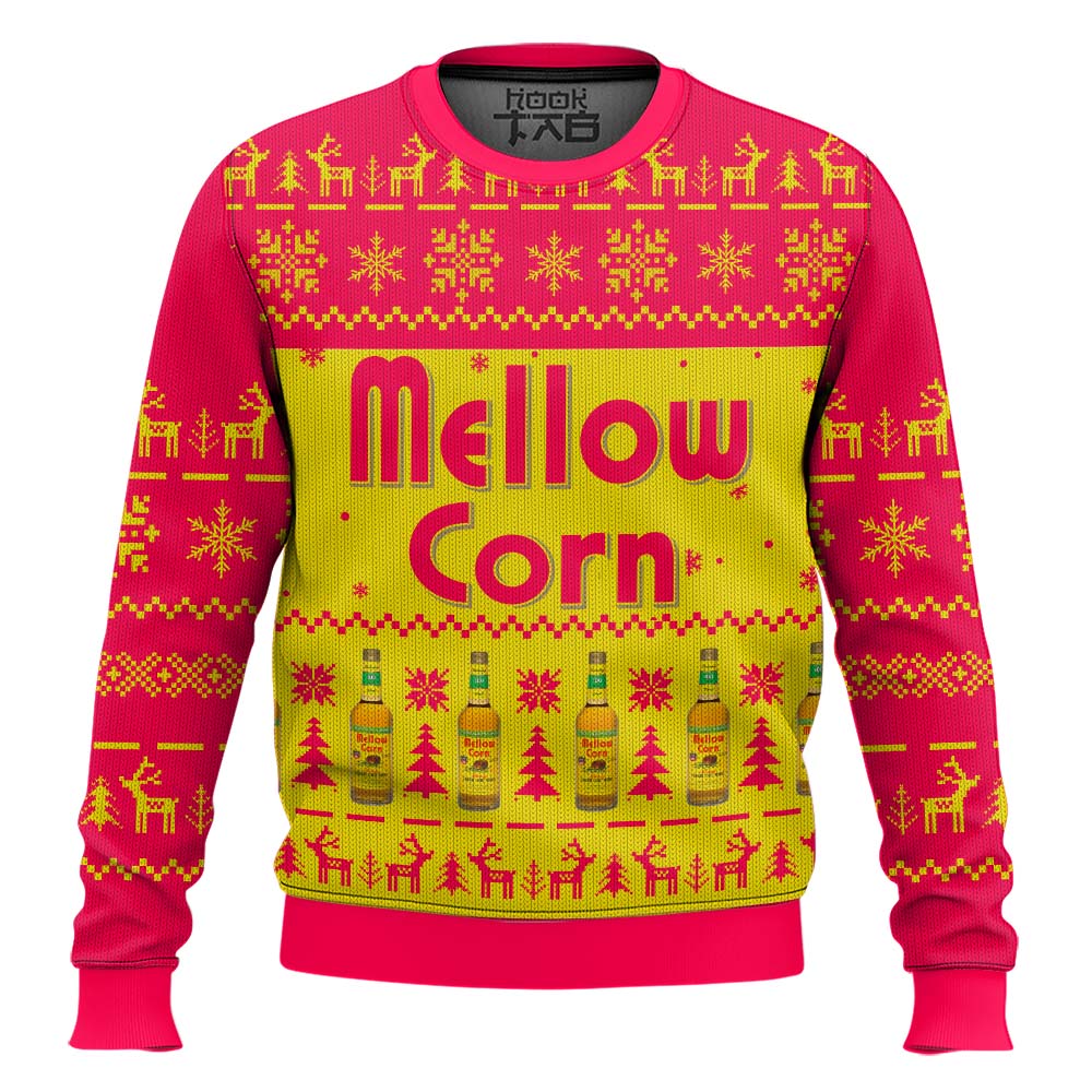 Hooktab Mellow Corn Ugly Christmas Sweater Hooktab Mellow Corn Ugly Christmas Sweater