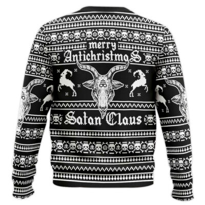 Hooktab Merry Antichristmas Satan Claus Ugly Christmas Sweater
