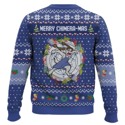 Hooktab Merry Chimera-mas Fullmetal Alchemist Ugly Christmas Sweater