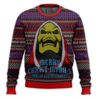 Hooktab Merry Christ-myah-s! Skeletor Masters Of The Universe Ugly Christmas Sweater