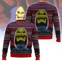 Hooktab Merry Christ-myah-s! Skeletor Masters Of The Universe Ugly Christmas Sweater