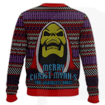 Hooktab Merry Christ-myah-s! Skeletor Masters Of The Universe Ugly Christmas Sweater
