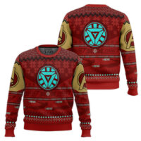 Hooktab Merry Christmas 3000 Iron Man Ugly Christmas Sweater