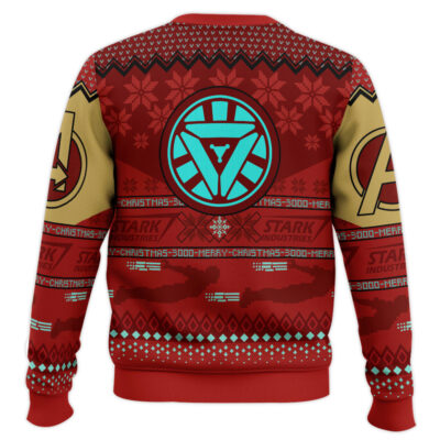 Hooktab Merry Christmas 3000 Iron Man Ugly Christmas Sweater