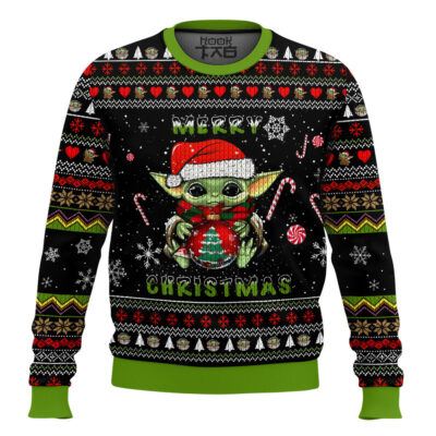 Merry Christmas Baby Yoda Ugly Christmas Sweater