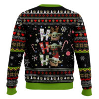 Hooktab Merry Christmas Baby Yoda Ugly Christmas Sweater