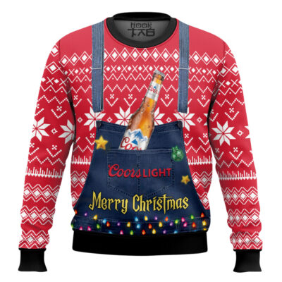 Merry Christmas Coors Light Ugly Christmas Sweater