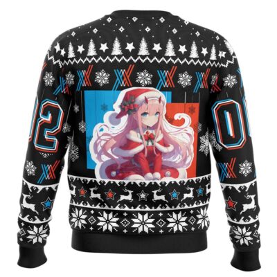 Hooktab Merry Christmas Darling In The Franxx Ugly Christmas Sweater