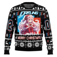 Hooktab Merry Christmas Darling In The Franxx Ugly Christmas Sweater