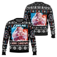 Hooktab Merry Christmas Darling In The Franxx Ugly Christmas Sweater