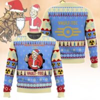 Hooktab Merry Christmas From Vault-Tec Fallout Ugly Christmas Sweater