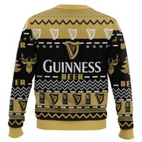 Hooktab Merry Christmas Guinness Stout Beer Ugly Christmas Sweater