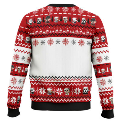 Hooktab Merry Christmas Horror Movies Ugly Christmas Sweater