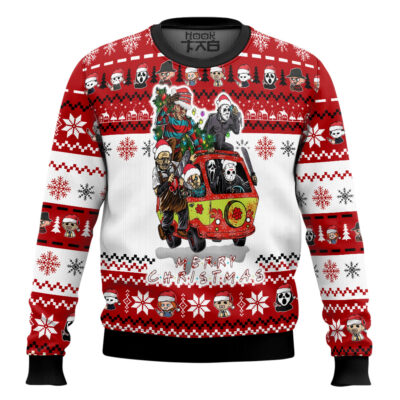 Merry Christmas Horror Movies Ugly Christmas Sweater