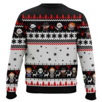 Hooktab Merry Christmas Horror Villains Ugly Christmas Sweater