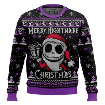 Merry Christmas Jack Skellington Ugly Christmas Sweater