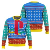 Hooktab Merry Christmas Playstation Ugly Christmas Sweater