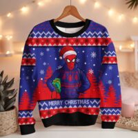 Hooktab Merry Christmas Santa Spider-man Ugly Christmas Sweater