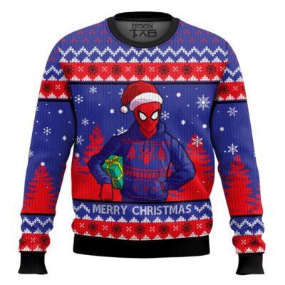 Merry Christmas Santa Spider-man Ugly Christmas Sweater