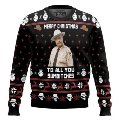 Merry Christmas Smokey And The Bandit Ugly Christmas Sweater