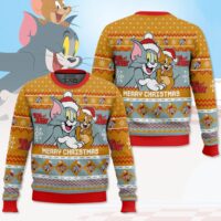 Hooktab Merry Christmas Tom And Jerry Ugly Christmas Sweater