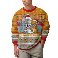Hooktab Merry Christmas Tom And Jerry Ugly Christmas Sweater
