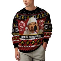 Hooktab Merry Christmas Tony Stark Ugly Christmas Sweater