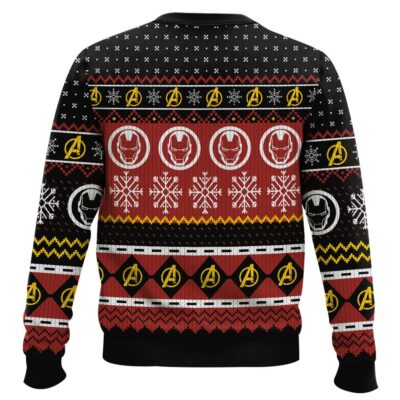 Hooktab Merry Christmas Tony Stark Ugly Christmas Sweater