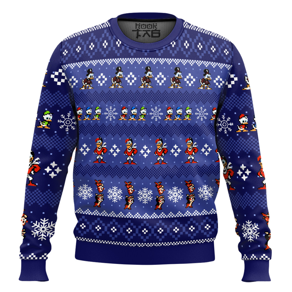 Hooktab Merry Christmas Uncle Scrooge Duck Tales Ugly Christmas Sweater Hooktab Merry Christmas Uncle Scrooge Duck Tales Ugly Christmas Sweater