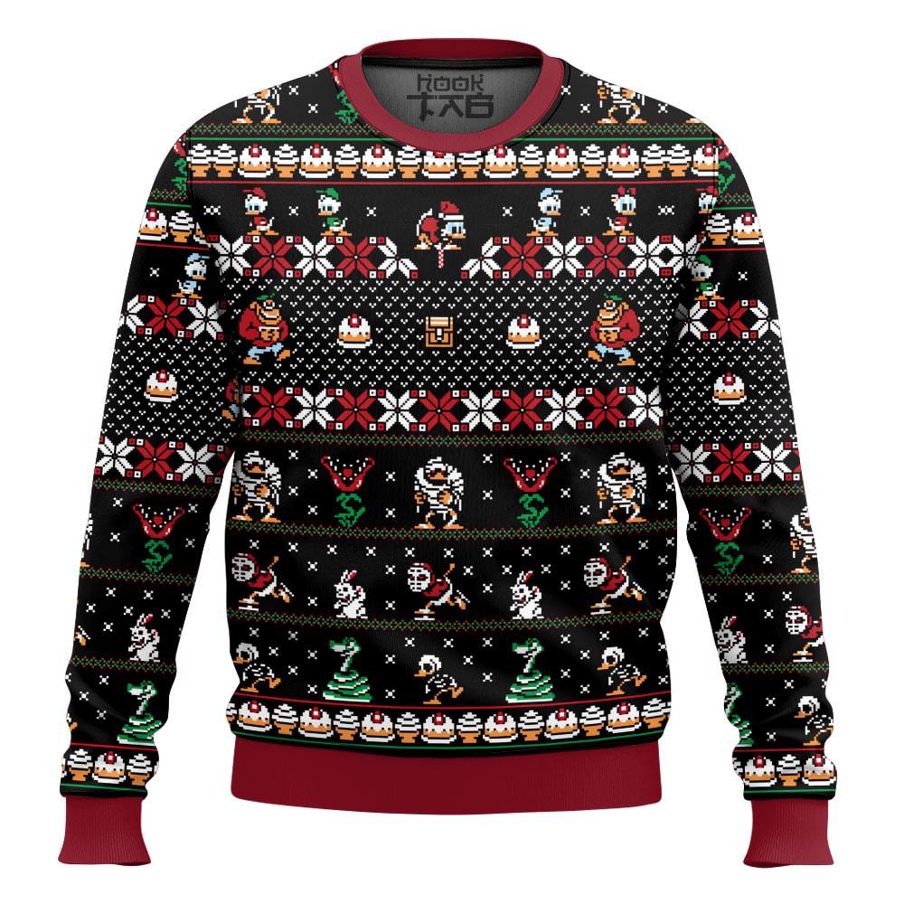Hooktab Merry Christmas Uncle Scrooge Ugly Christmas Sweater Hooktab Merry Christmas Uncle Scrooge Ugly Christmas Sweater