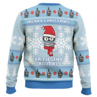 Hooktab Merry Christmas Ya Fil Thy Animal Futurama Ugly Christmas Sweater