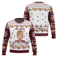 Hooktab Merry Christmas Ya Filthy Animal Home Alone Ugly Christmas Sweater