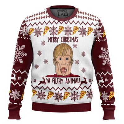 Merry Christmas Ya Filthy Animal Home Alone Ugly Christmas Sweater